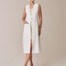 maxi colete feminino off white justine lecloa